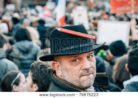 Mass Unity Rally Held In Strasbourg Following Recent Terrorist Attacks