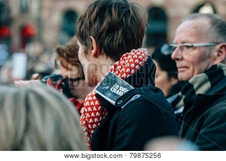 Mass Unity Rally Held In Strasbourg Following Recent Terrorist Attacks