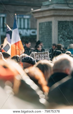 Mass Unity Rally Held In Strasbourg Following Recent Terrorist Attacks