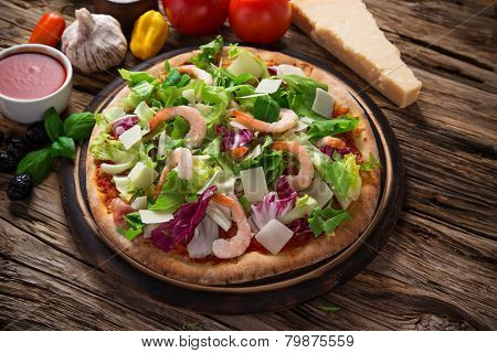 Delicious italian pizza 