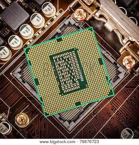 Modern processor and motherboard for a home computer