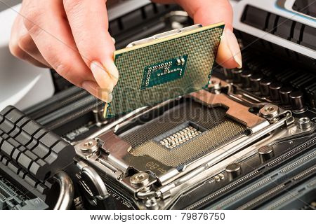 Modern processor and motherboard for a home computer