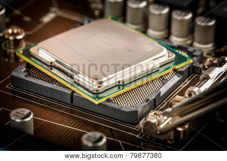 Modern processor and motherboard for a home computer