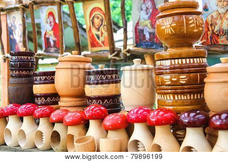 Sale Of Souvenirs In The Historical And Cultural Reserve 