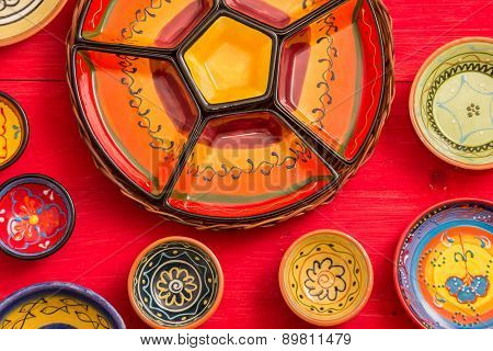 Typical Empty Tapas Dishes