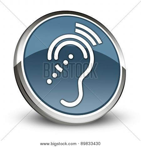 Icon, Button, Pictogram Hearing Impairrment