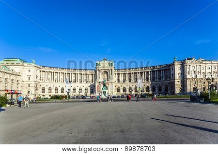 Panorama Of Hofburgin Vienna, Austria