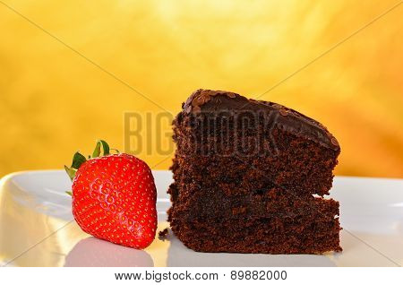 Home Made Chocolate Cake.