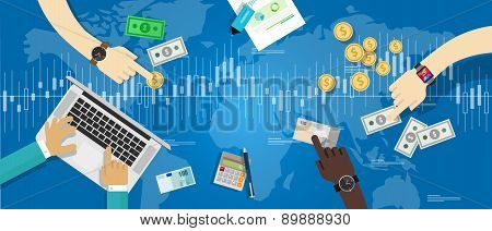 stocks market trading forex currency exchange