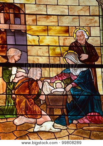 Stained glass window