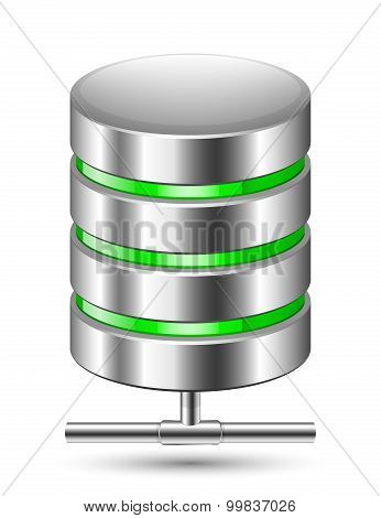 Database Icon. Vector Illustration