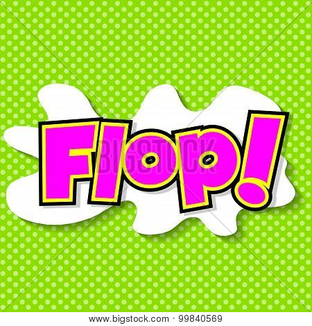 Plop! Comic Expression Vector Text