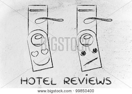 Hotel Guest Reviews: Appreciative And Unimpressed Face