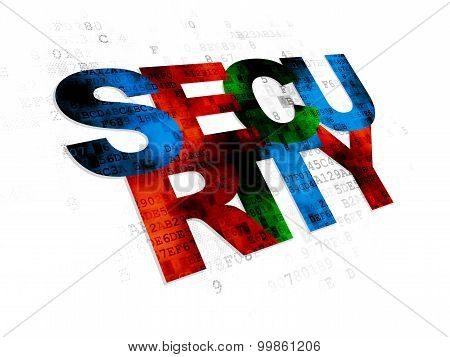 Security concept: Security on Digital background