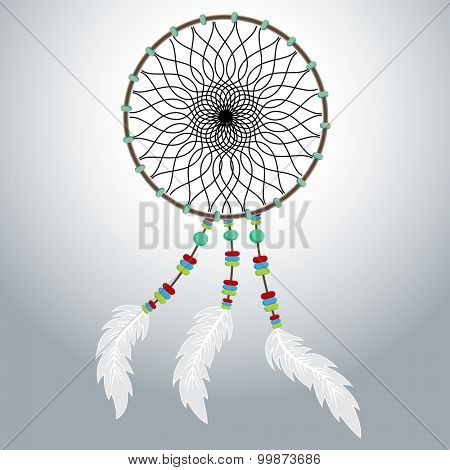 An image of a native American dreamcatcher.