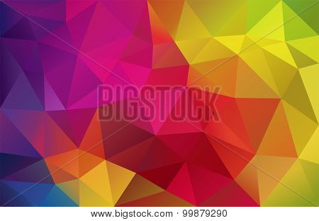 Colorful low poly background
