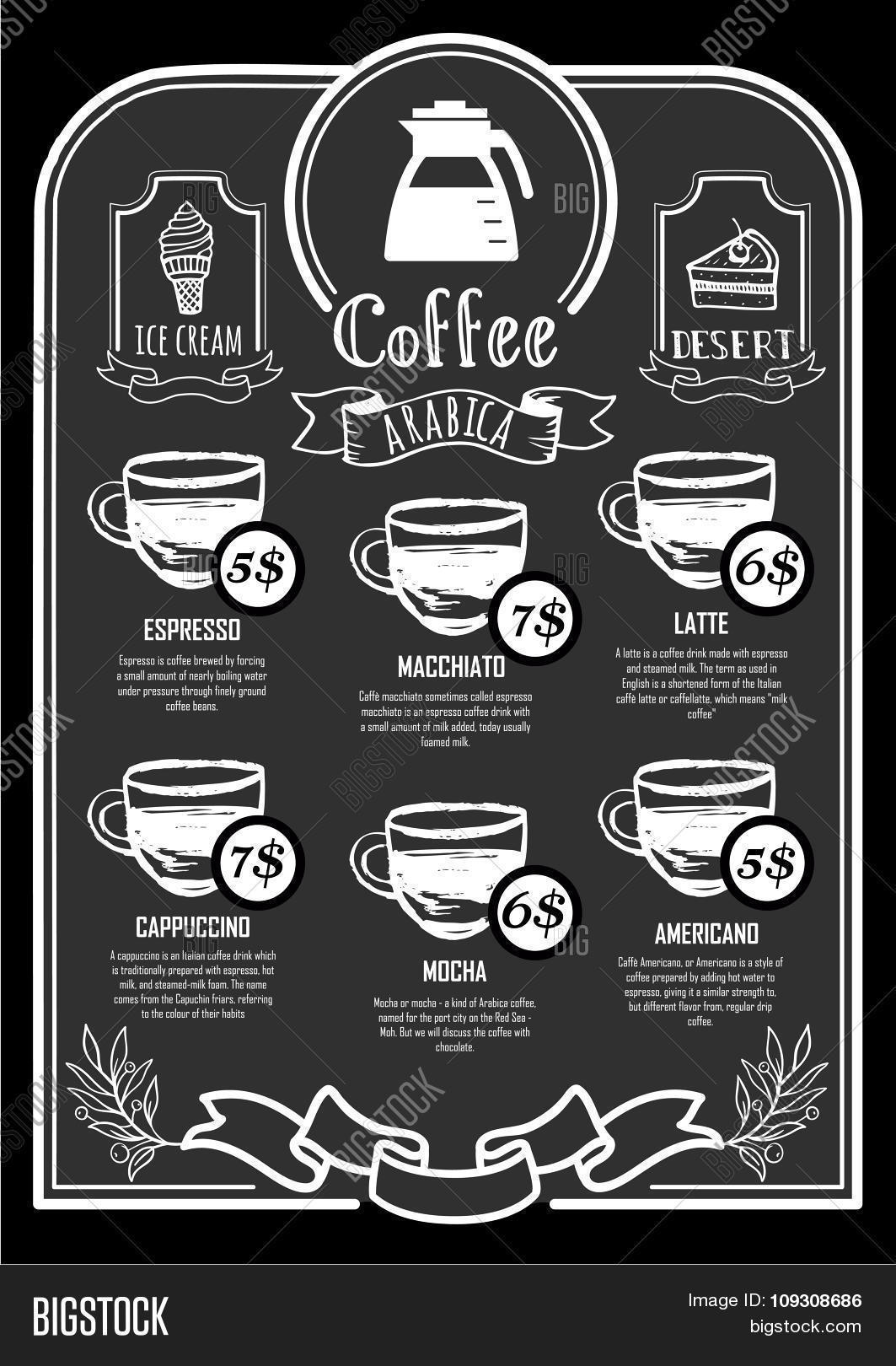 Coffeehouse Menu. Vector & Photo (Free Trial) Bigstock