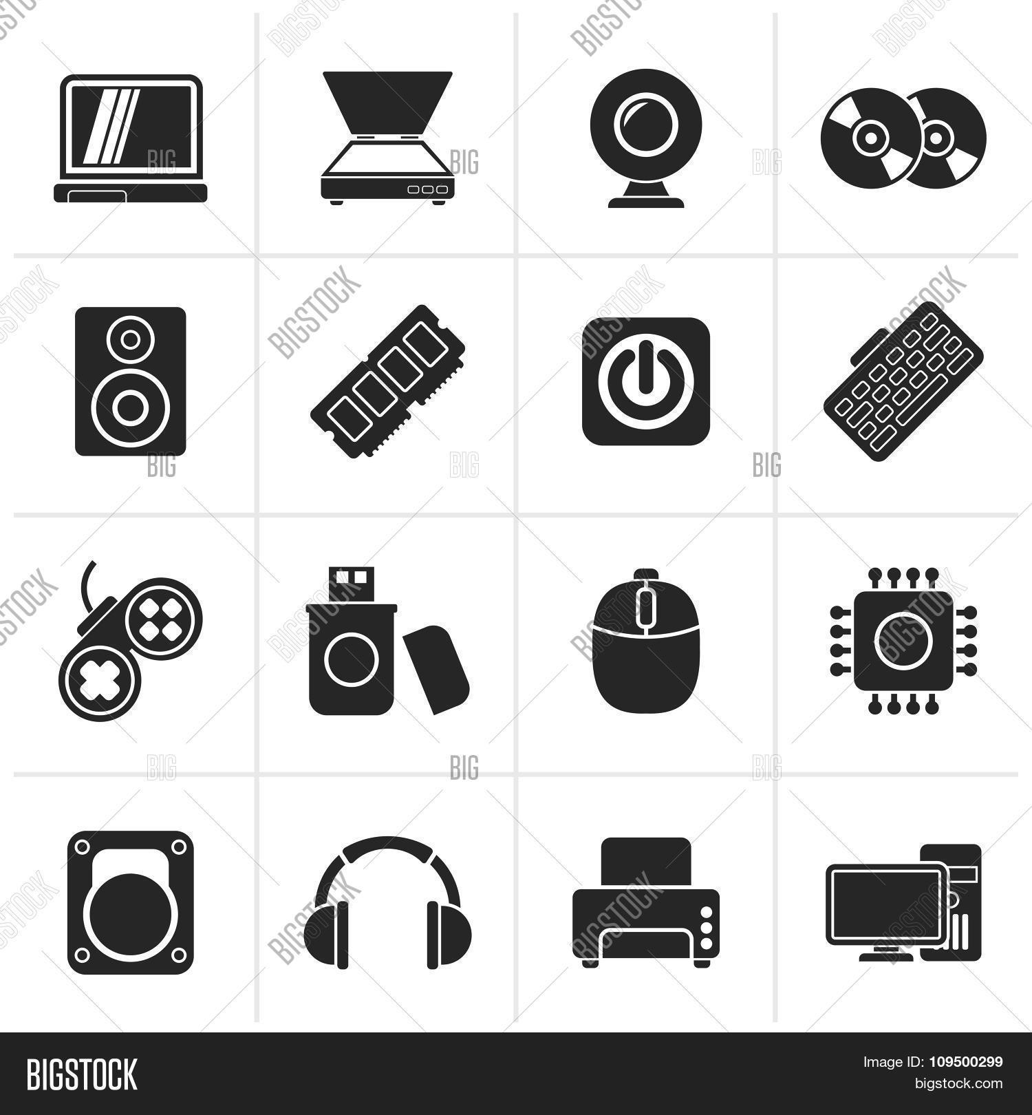 Black Computer Parts Vector & Photo (Free Trial) Bigstock