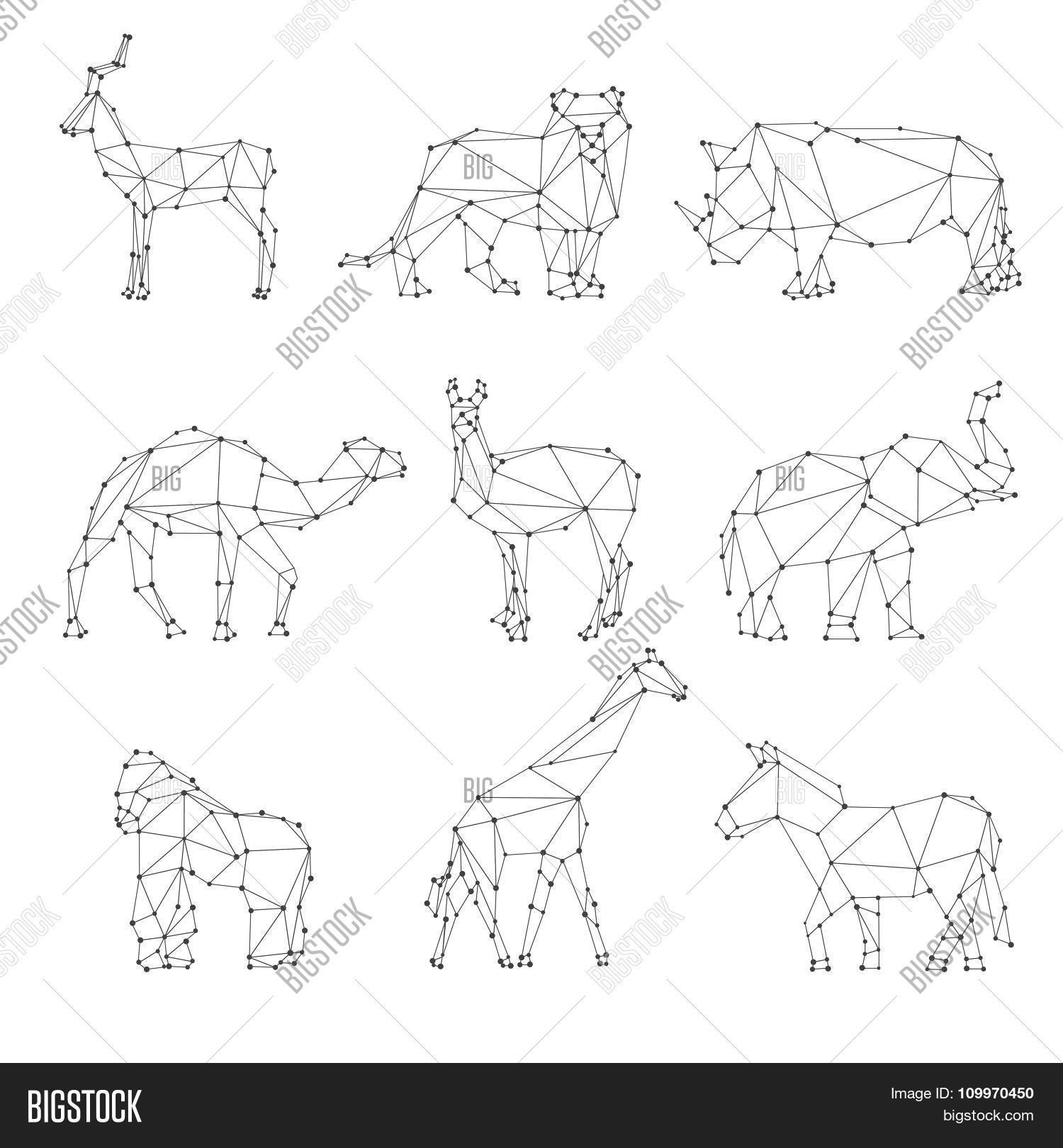 Geometric Animals Vector & Photo (Free Trial) Bigstock