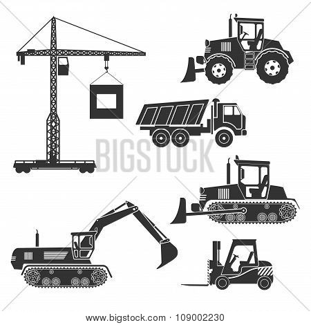 Construction Equipment Of An Icon
