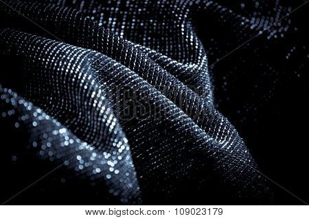 Draped Lurex Fabric