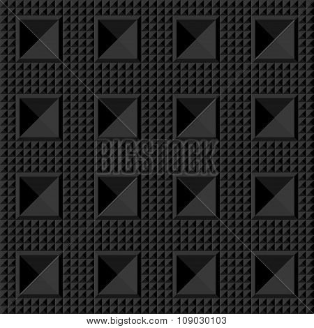 Black pattern with 3d elements