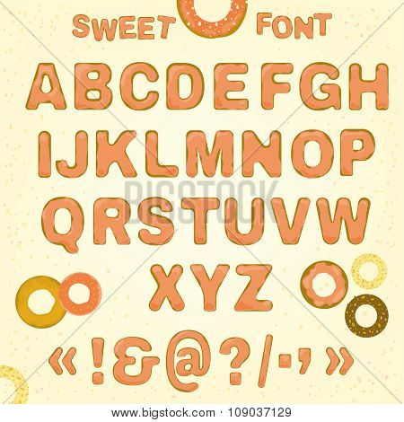 Beautiful vector Sweet font