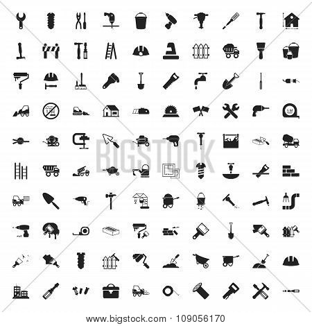 Repair 100 Icons Set For Web