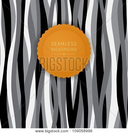 Seamless Contrast Pattern With Waves.