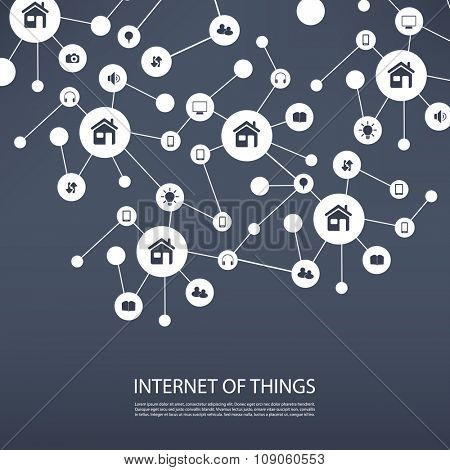 Internet Of Things Design Concept With Icons