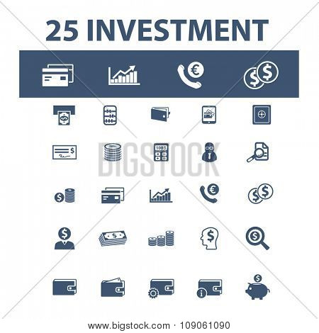 investment, bank, trading, finance, money, check concept  icons, signs vector concept set for infographics, mobile, website, application
