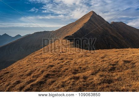 The Moldoveanu Peak In Fagaras Mountains, Romania