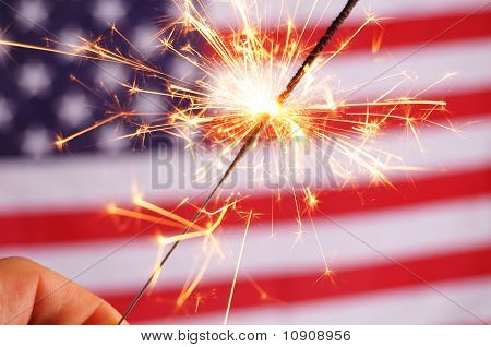 Stjernekaster og Usa Flag