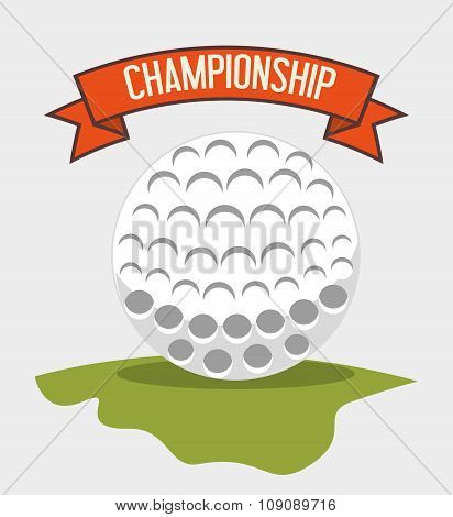 Golf club sport game graphic