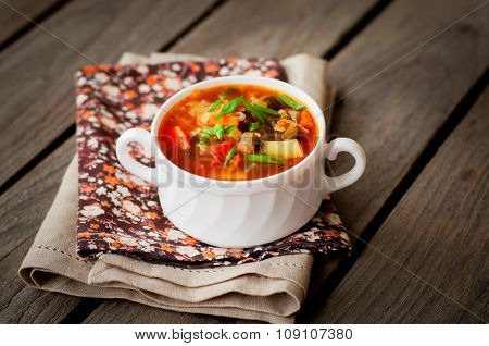 Russian Style Soup Rassolnik