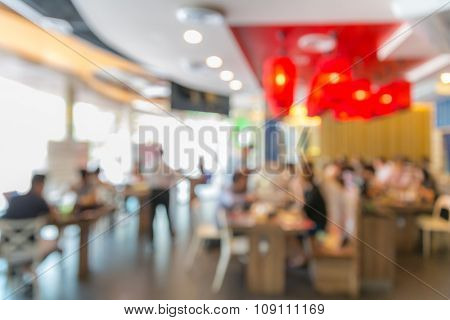 Abstrast Blurred background : restaurant cafe blur with bokeh