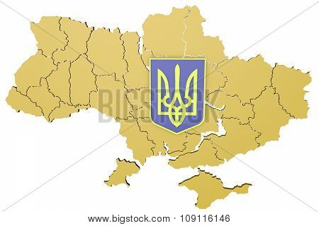 3D model of Ukraine