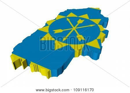 3D model of Ukraine