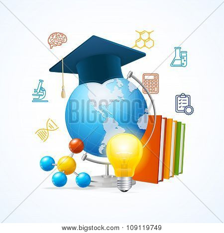 Education Sciense Concept. Vector