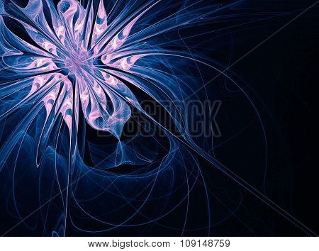 Fractal With Snowflower