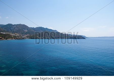 Coastal Landscape. Masua's Sea Stack Daily In Summertime (sardinia-italy)
