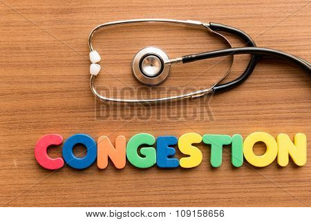 Congestion Colorful Word