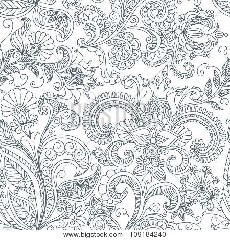 vector seamless floral pattern