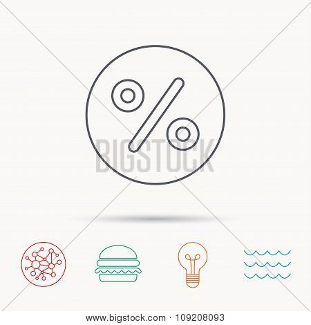 Discount percent icon. Sale sign.