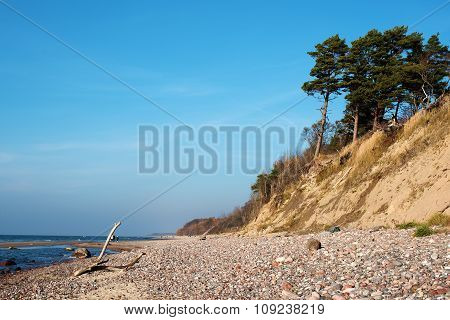 Autumn in the Baltic Sea coast of Lithuania
