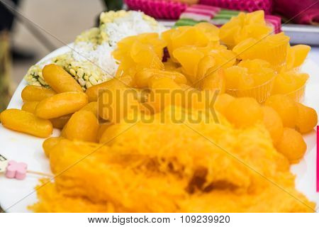 Foi Thong (sweet Shredded Egg Yolk), Sweets Thailand