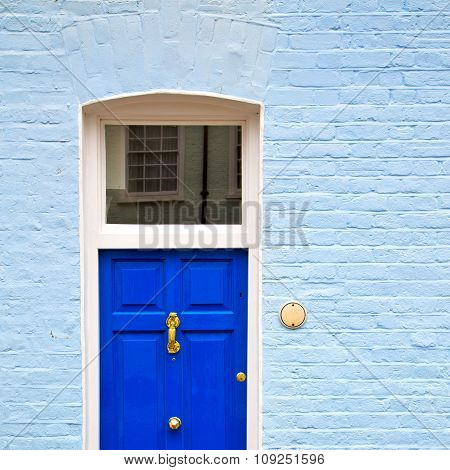 Notting Hill In London England Olod Suburban And Antique Wall Door