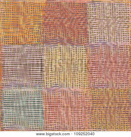 Quilted grunge striped seamless pattern in pastel colors