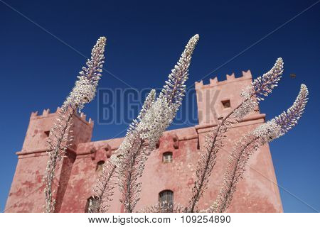 Red Tower On Malta
