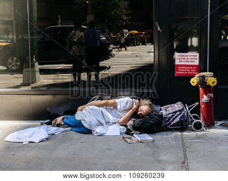 Homeless Man In New York